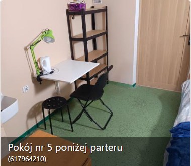 Pokój nr 5 poniżej parteru